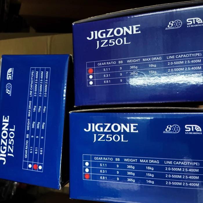 REEL JIGGING OH RYOBI JIGZONE JZ 50L Left Handle Biru Best Quality