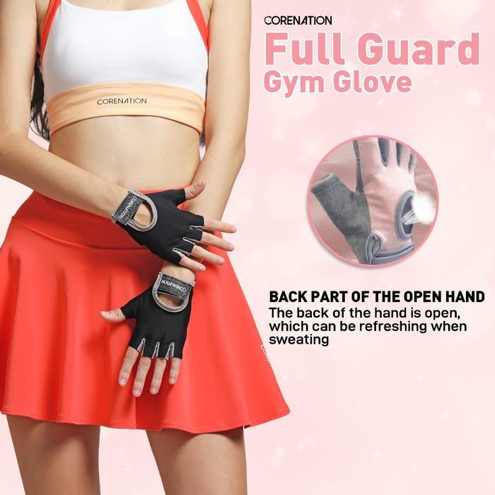 Corenation Glove Fitness Glam Full Guard Anti Slip Pd - Sarung Tangan Fitness Gym Sepeda Olahraga