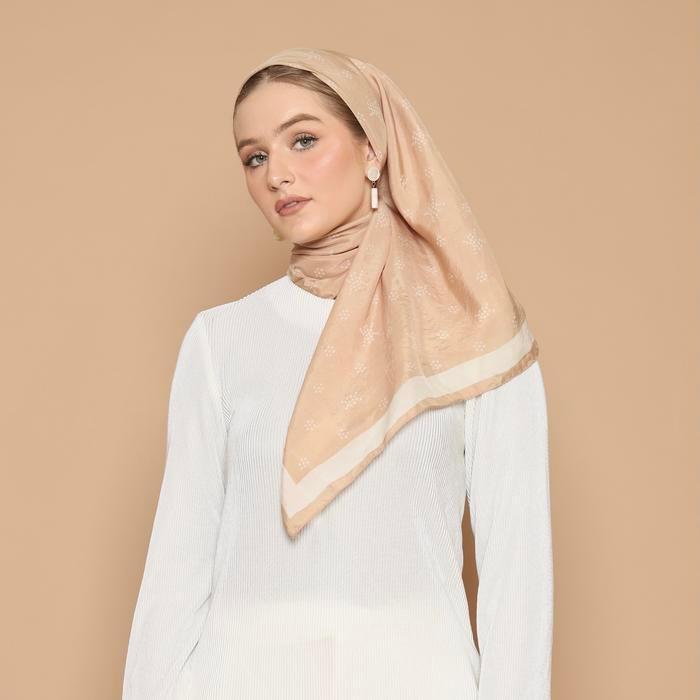 SALE Khanaan - Scarf Monogram - Ivory