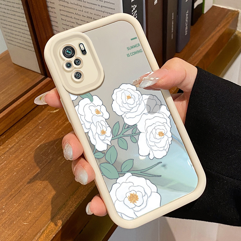 Casing Hp Xiaomi Redmi Note 10 Redmi Note 10s Redmi Note 10 Pro POCO M5s Case HP Casing pola Bunga T