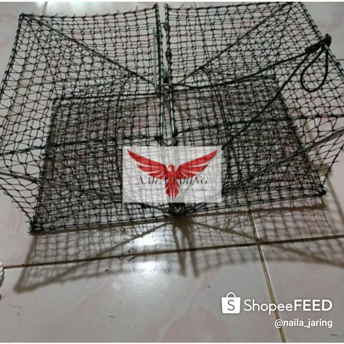 Ready- Bubu Rajungan Kotak / Perangkap Kepiting Uk43 X 32Cm X 18Cm -Gratisongkir