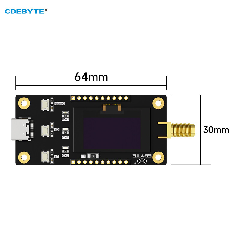 Lora Offline Test Evaluation Kit Oled Screen Rf Transceiver Cdebyte E220-400Mbl-Sc Soldered With