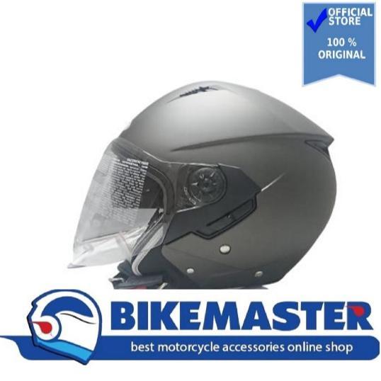 Helm Zeus ZS-205 Matt D SIlver Half Face