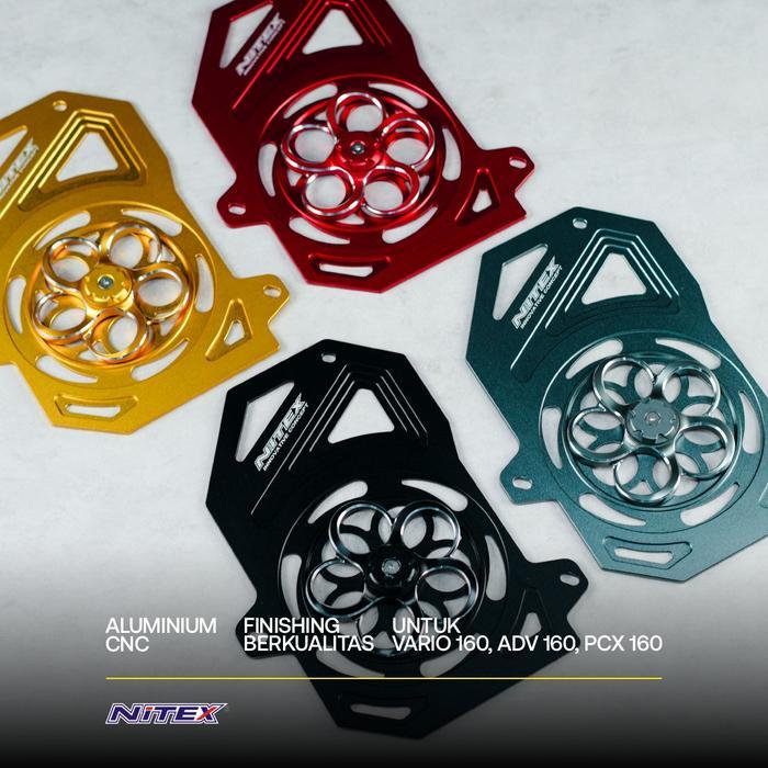 Nitex Cover Radiator + Kipas Alumunium Cnc Vario 160 Adv 160 Pcx 160