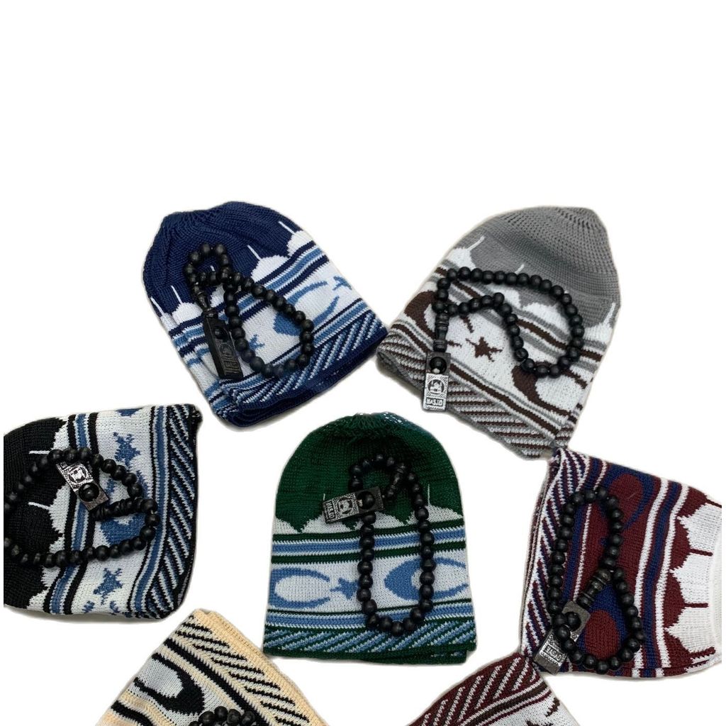 (PAKET) PECI RAJUT AMBANI PREMIUM TURKI EKSKLUSIF PALESTINA POLOS MOTIF ANNUR OLEHOLEH HAJI UMROH SO