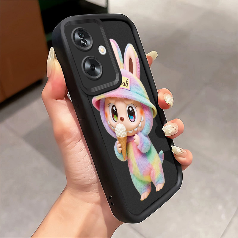 Casing Hp Untuk OPPO A79 5G Case Boneka Es Krim Pelangi Softcase Fall Prevention Kesing lunak Cesing
