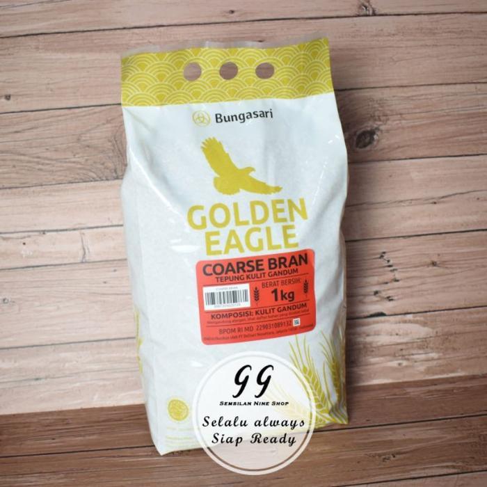 swwf- Bungasari Coarse Bran Golden Eagle Tepung Kulit Ari Gandum Wheat Bran 1 Kg