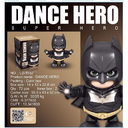 Lele Toyz - Betmen Smart Dance Robot Batman Super Hero Musik Joget