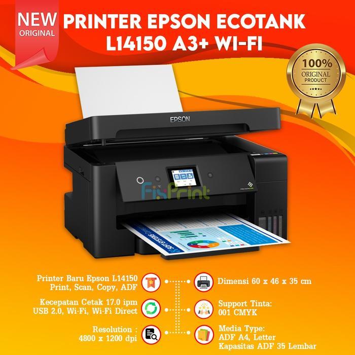 TERBARU Printer Epson L14150 A3+ Multifungsi Wi-Fi Duplex Printer A3 Original / L11050 A3+ BISA