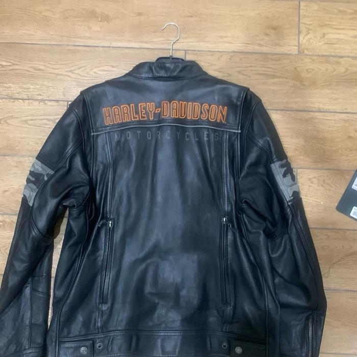 Jaket kulit harley davidson second seperti baru