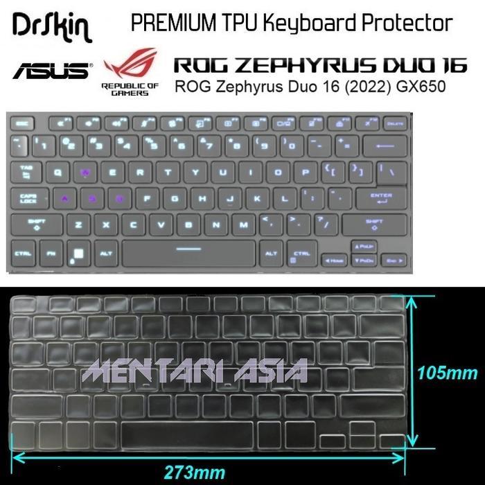 BERKUALITAS Keyboard Protector ASUS ROG Zephyrus Duo 16 GX650 2022 - KAKAY Premium