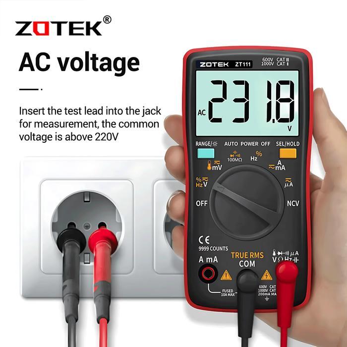 Deli - Avometer Digital Zt111 - Multitester Digital Zt111 Original
