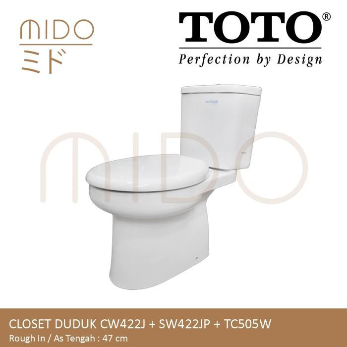 CLOSET / KLOSET / TOILET DUDUK TOTO CW422J SW422JP CW 422 J SW 422 JP - JEMPUT SENDIRI