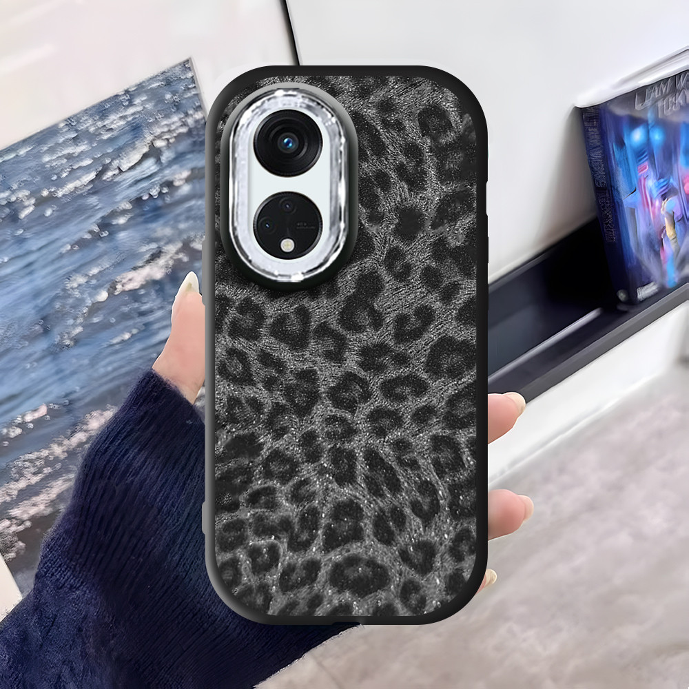 Casing Hp Untuk OPPO Reno 8T 5G Silikon Phone Case Softcase Kesing Sofcase Leopard Print 6176 PDD fo