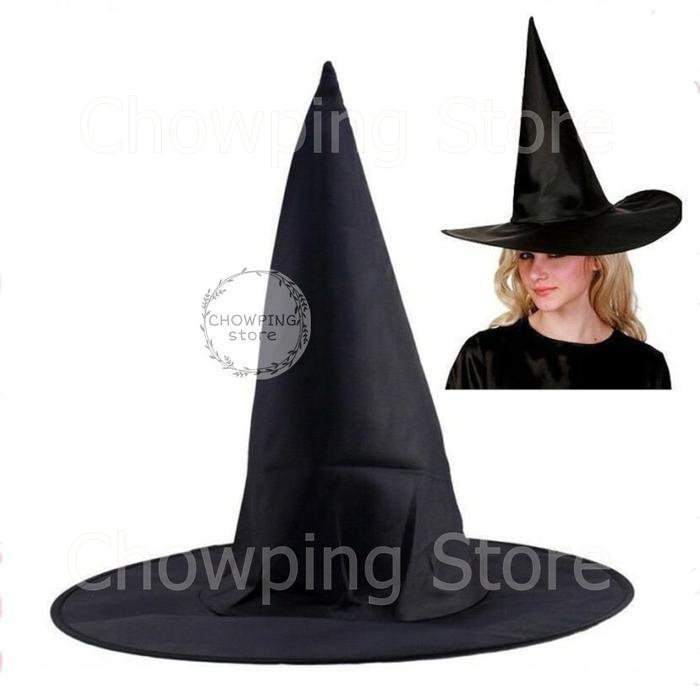 Topi Nenek Sihir Penyihir Witch Hat Halloween Kostum - Dazzle Wardrobe