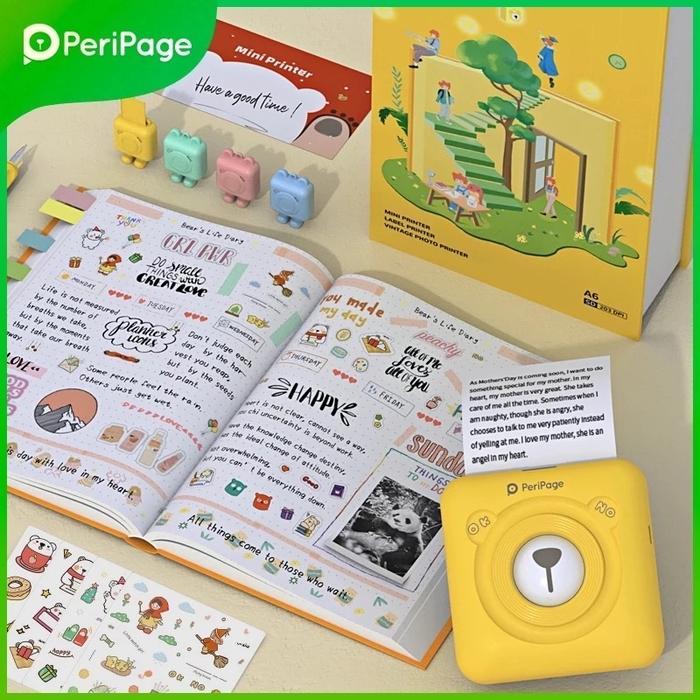 PERIPAGE A6 203 304 dpi 57x30 mini printer bluetooth dupe paperang