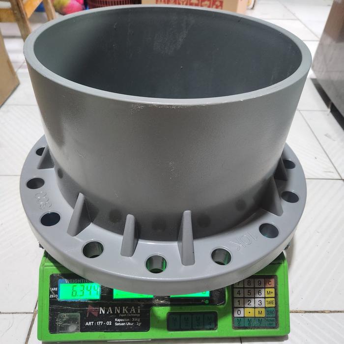 Flange Pvc 12" 12 In Inci Inch Merk Cm Made In Taiwan Socket Sambungan Plendes Plenes Tebal Aw Bisa