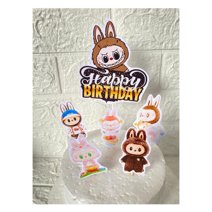 Topper Ulang Tahun Labubu / Topper Cake Labubu