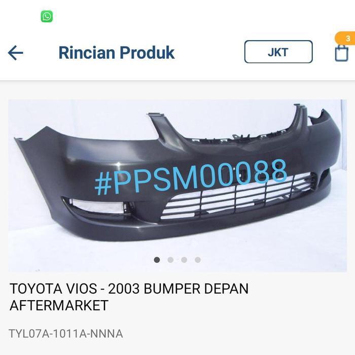 Bemper Vios 2003 Depan