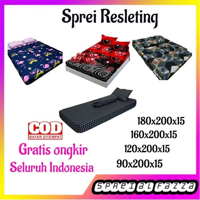 NEW Sprei Resleting 180x200x15 160x200x15 120x200x15 90x200x15
