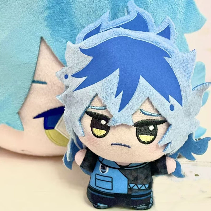 Twisted Wonderland Pendant Idia Shroud Plush Doll 10cm Cartoon Printed Idia Stuffed Plusie Toys Fans