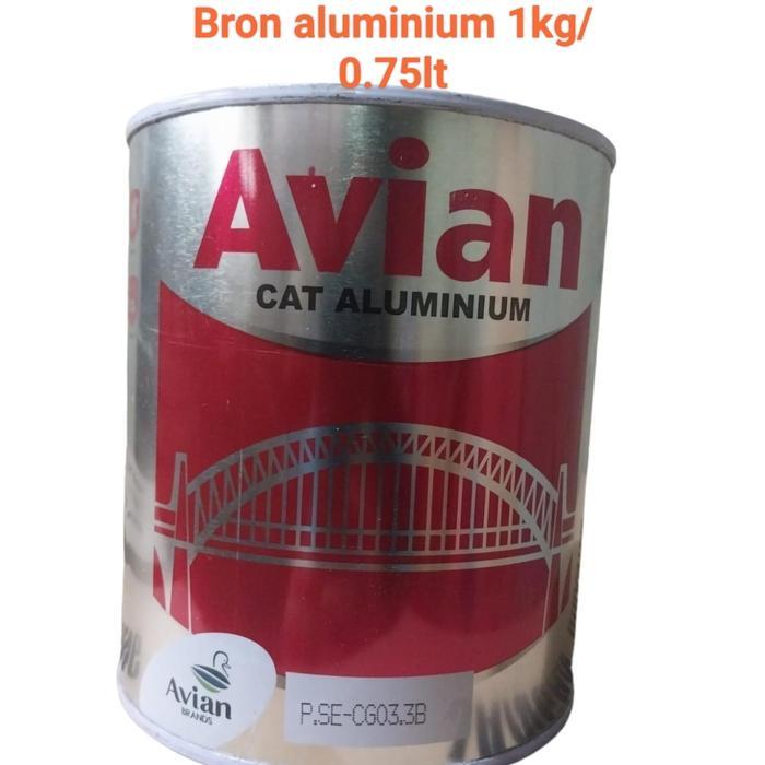 ] Cat bron aluminium Avian 0.75 lt,bron silver Avian ,bron perak avian