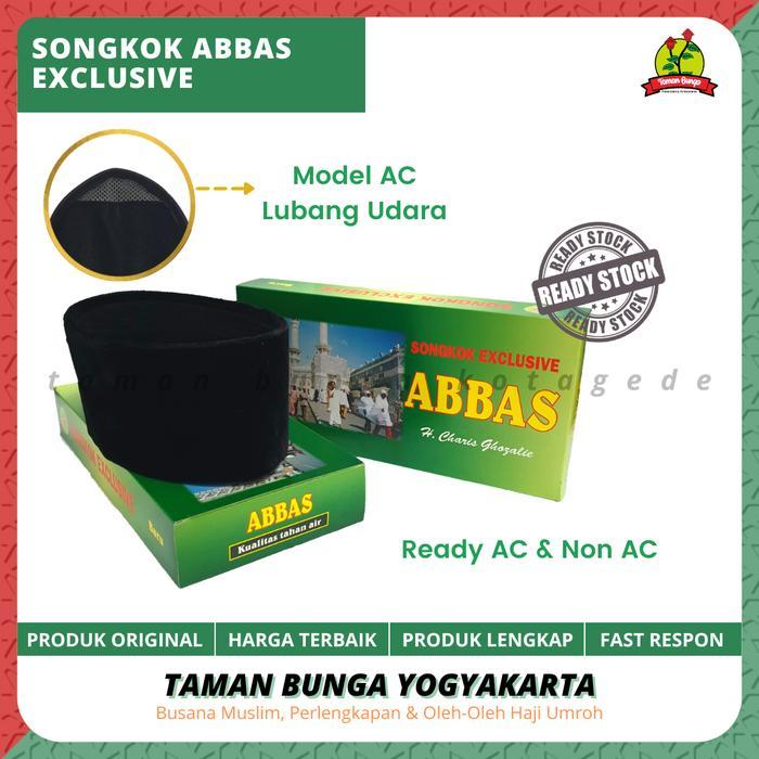 SONGKOK KOPYAH PECI HITAM POLOS ABBAS