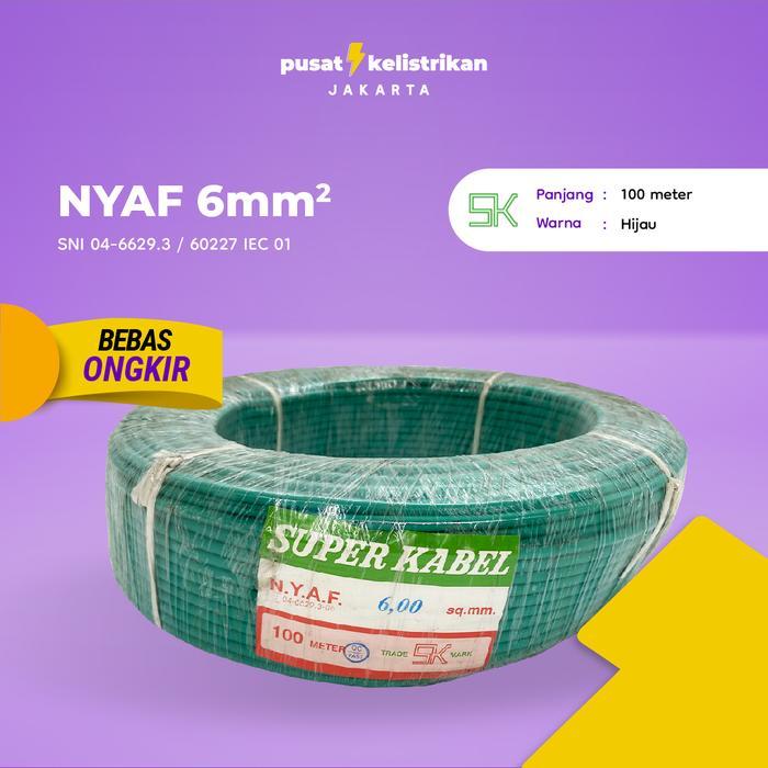 Kabel Super Nyaf 6 Mm Nyaf 6 Nyaf 6 Af 6 Af 6Mm Sni 100 Meter Terbaru 