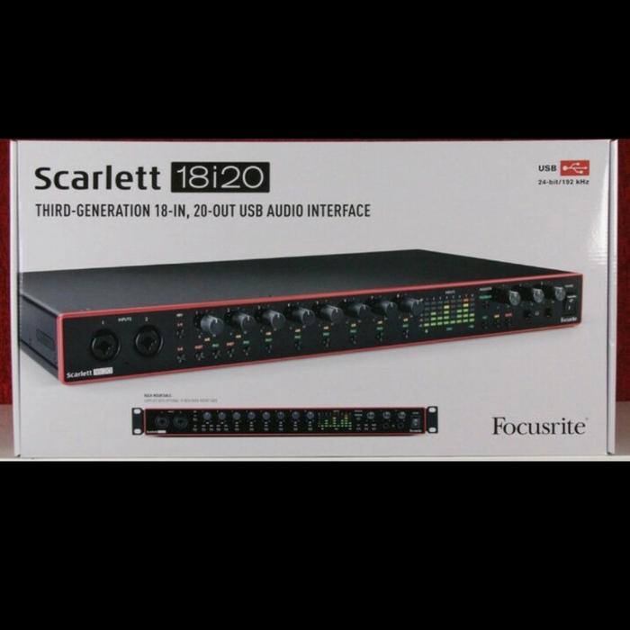 PROMO Focusrite scarlett 18i20 3rd gen/Soundcard focusrite 18i20 original