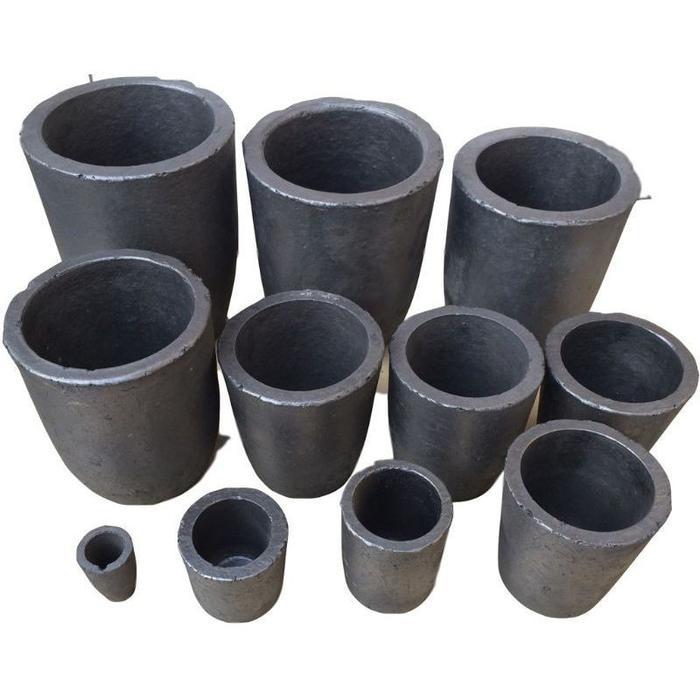 Ada Stok Graphite Crucible 3#/6#/10# Melting Pot Graphite Untuk Peleburan Emas Tembaga Perak
