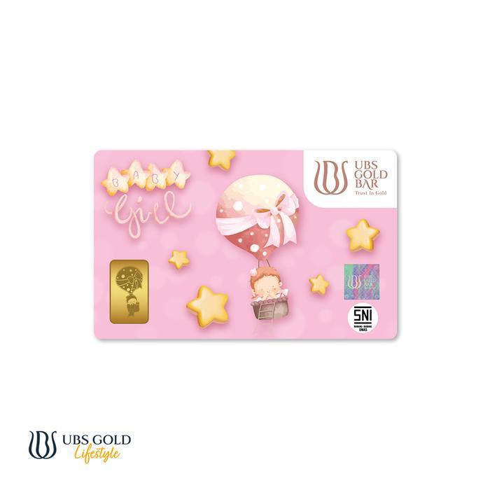 UBS Gold Logam Mulia New Born Baby Girl 2 Gr