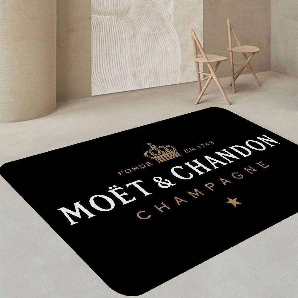 French Champagne Brand Moet & Chandon Room Mats Retro Multiple Choice Living Room Kitchen Rug