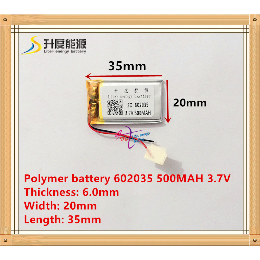 602035 062035 car battery 500mah lithium battery manufacturers WiFi mp3 story machine 3.7V lithium