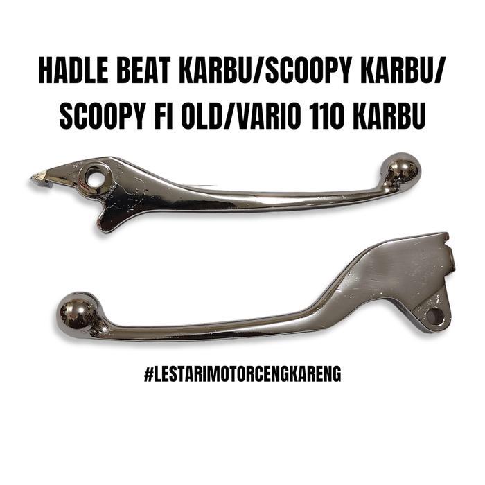 Handle Motor Handle Rem Set Chrome Beat Karbu Scoopy Karbu Spacy Karbu Handle Stang Motor Universal