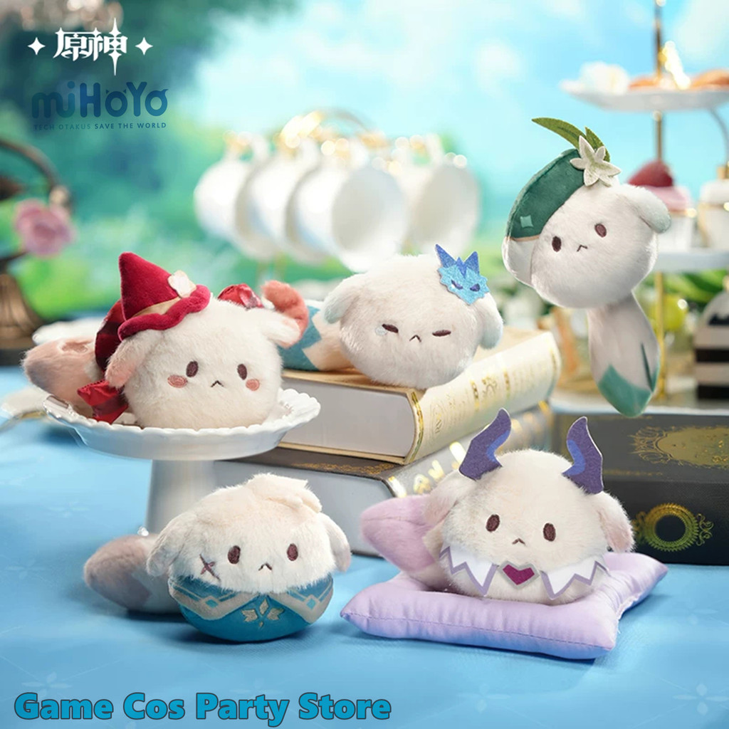 [Genuine Game Genshin Impact [Tea Party Companion Dodoco Cartoon Pendant Venti Durin Alice Keychain