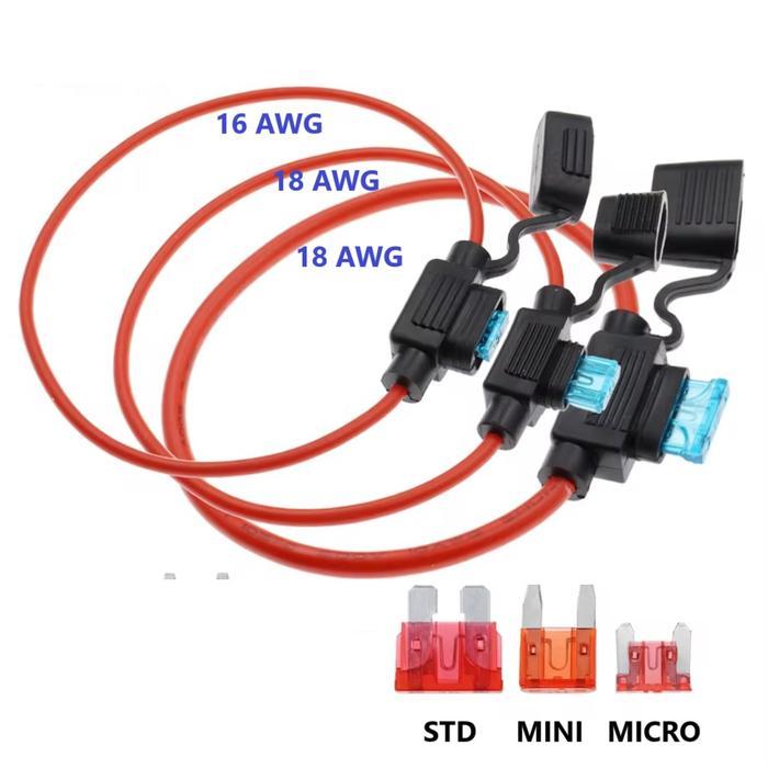 NEW Fuse Holder / Rumah Sekering WATERPROOF 18 Awg Standard , Mini , Micro