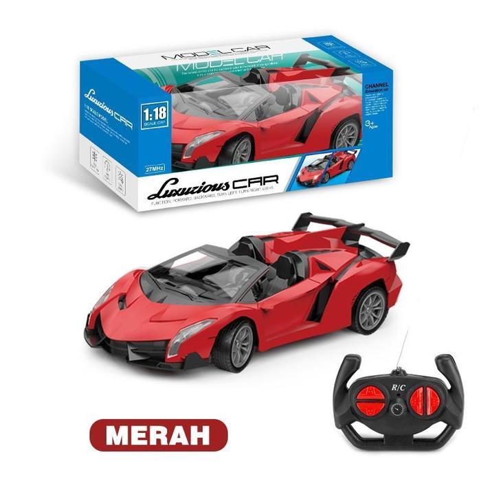 Olahraga RC - 2 Warna, Putar & Lembut, Mainan Edukatif Anak - Control Remote Toys Kontrol Baterai re