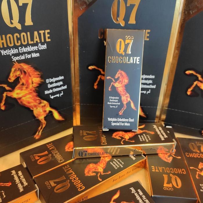 Khusus Grab Gold Q7 Chocolate Coklat Turki Pria Hitam