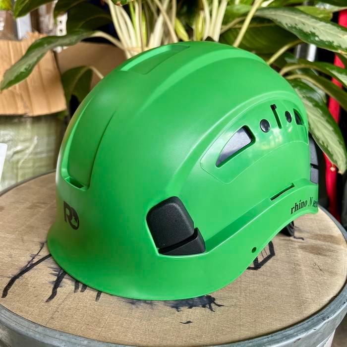 Helm Safety Climbing Rescue Working Helm Hijau Tua