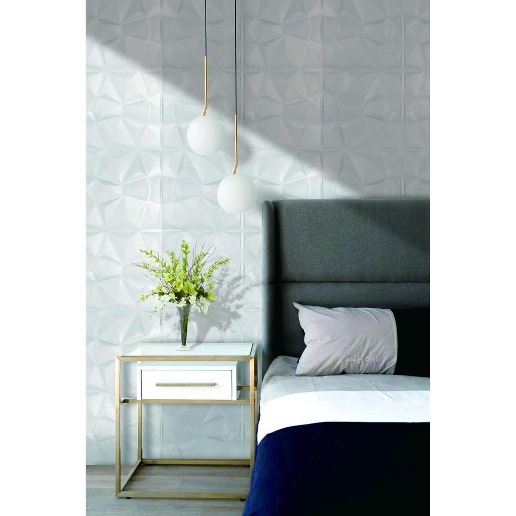Wallpaper Dinding 3D Sticker Foam Panel Minimalis Timbul Wall Panel