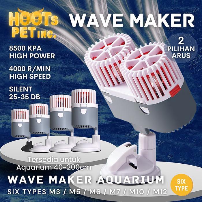 Pembuat Gelombang Kolam Wave Aquarium Mesin WaveMaker Akuarium Arus Kolam Ikan