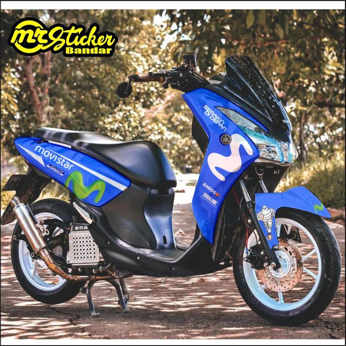 Decal Lexi Decal Sticker Yamaha Lexi Fullbody-Dekal Stiker Yamaha Lexi Movistar Motorcycle