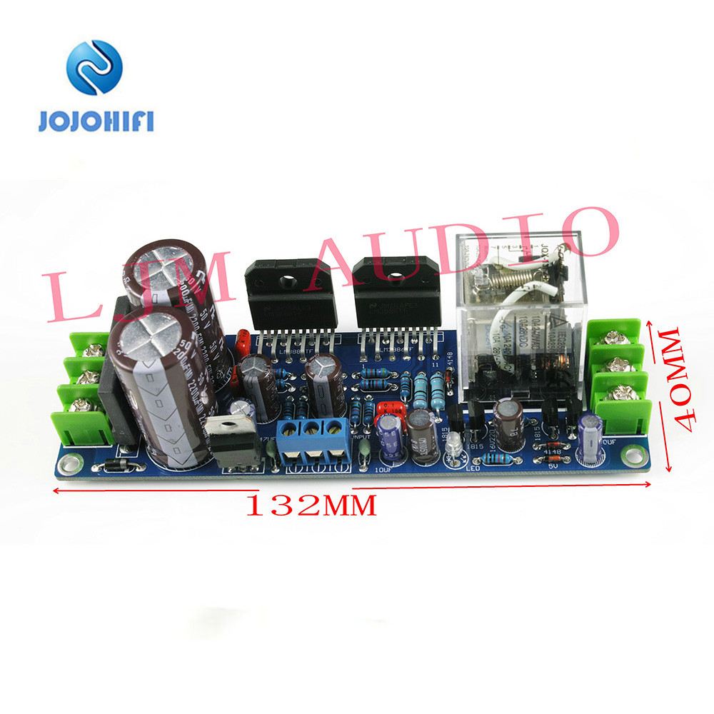 GAINCLONE GC LM3886TF DIY KITS/Finished Dual Channel w/Speaker Protection Rectifier Filter Power AMP