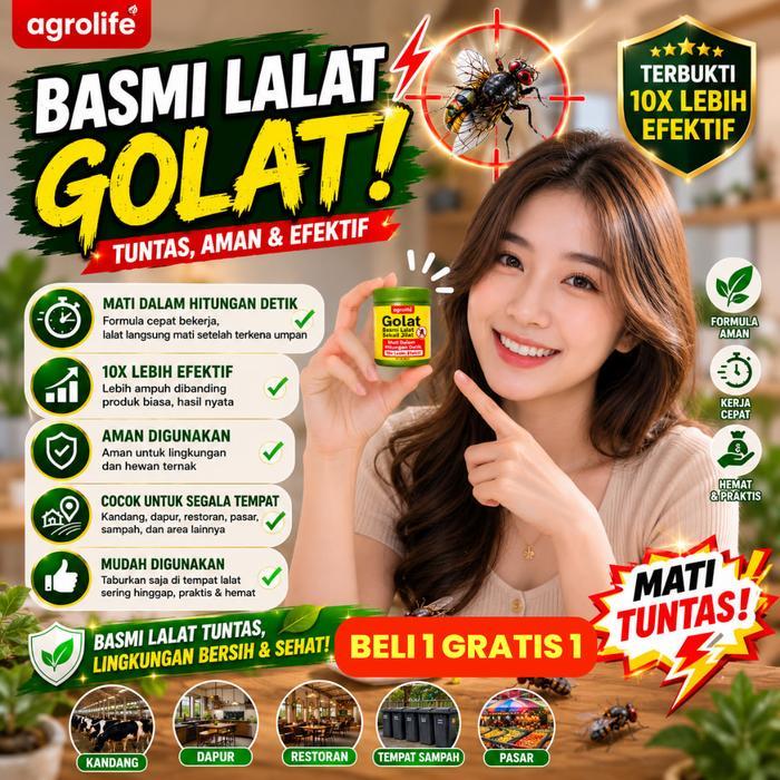AGROLIFE Racun Lalat Ampuh 100% Pembasmi Lalat Ampuh Super Obat Lalat untuk Rumah & Kandang Ayam