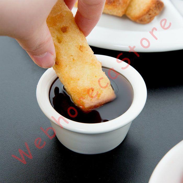 Wavy Ramekin Melamine 7X3.6Cm / Sloki Tempat Saus Melamin 75Ml