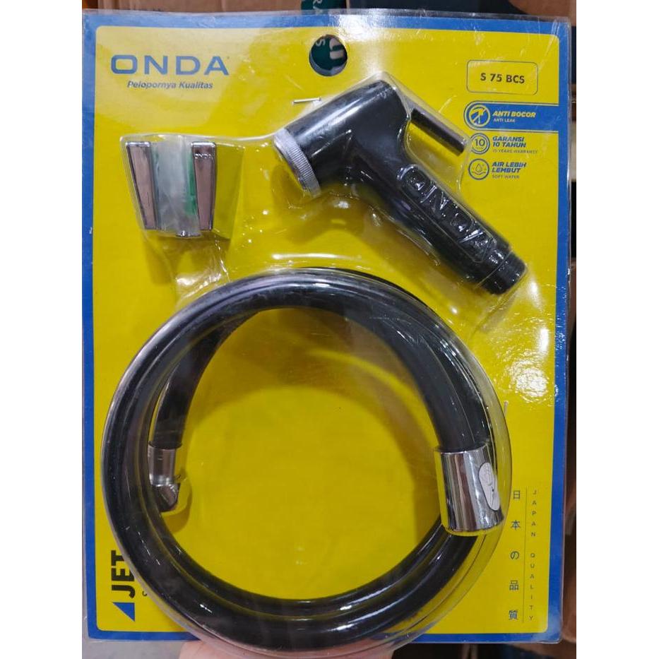 Jet Shower Onda S 75 Bcs Hitam // Shower Toilet Duduk Bidet