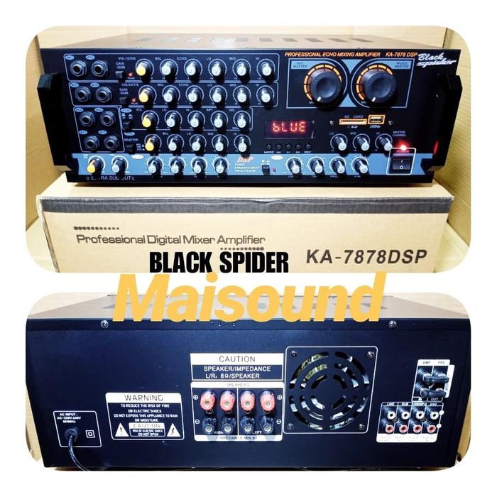 Ampli Blackspider Ka 7878 Amplifier Black Spider Ka7878 #Gratisongkir