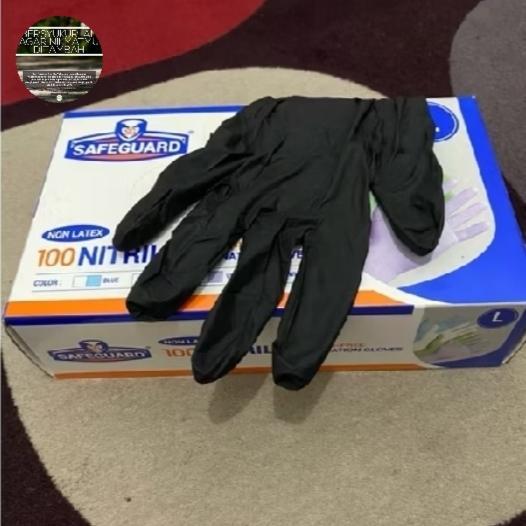 Sarung Tangan Nitrile Hitam/Nitrile Gloves Black size : L