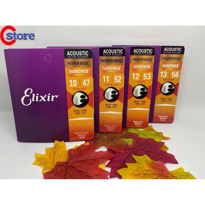Senar Gitar Akustik String Elixir Nanoweb Polyweb