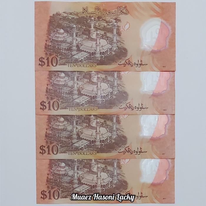 Terbaru Koleksi Brunei Darussalam Pecahan 10 Dolar Polymer